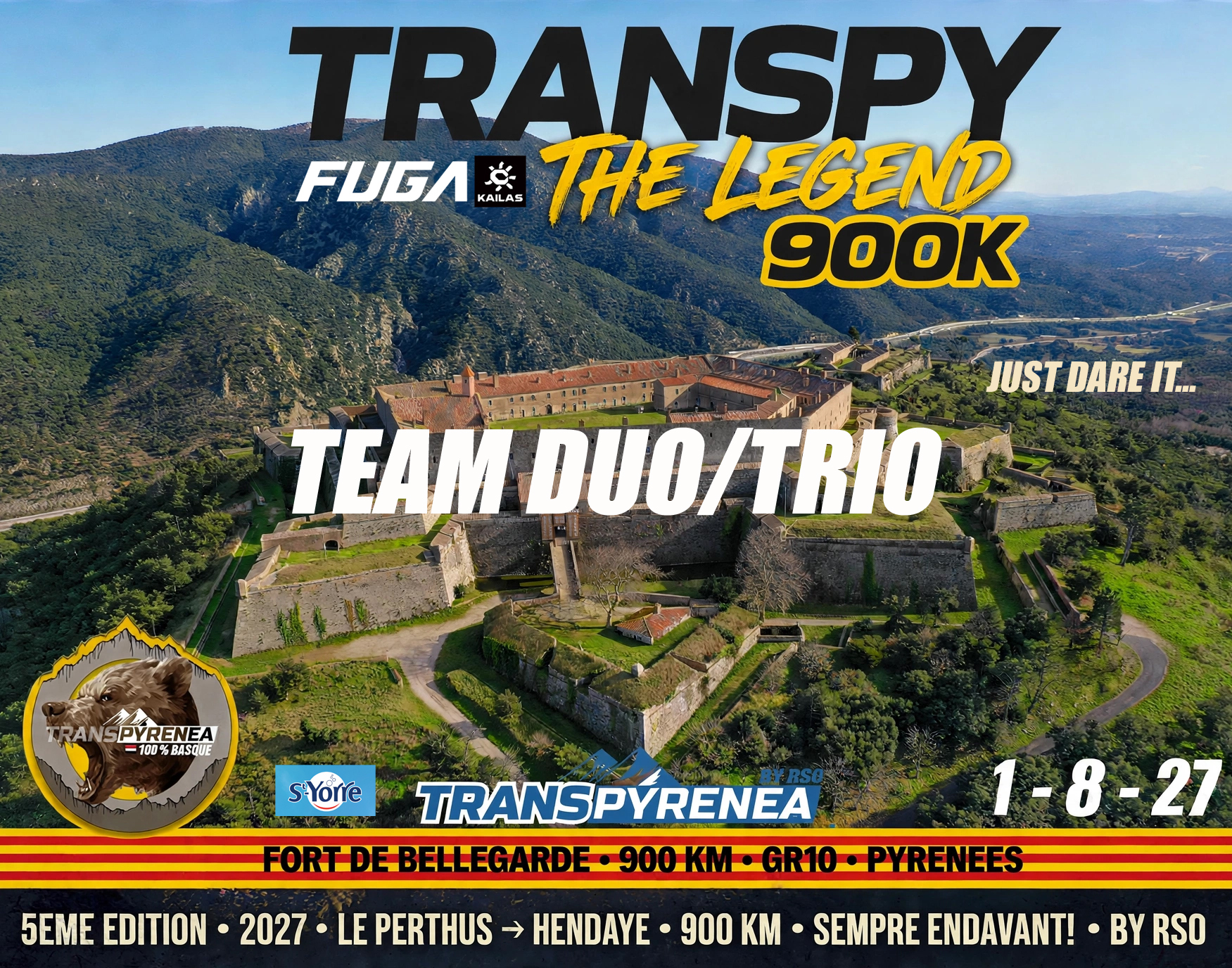 Team DUO/TRIO - TRANSPYRENEA - 900K -1195 € X 2 ou 3